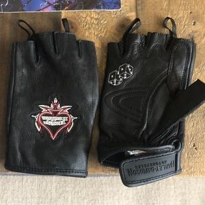 Harley Davidson gloves. Fingerless. SZ Small